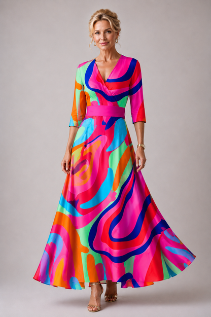 Grace & Annalee™ | Comfortable dress for every day with V-neck