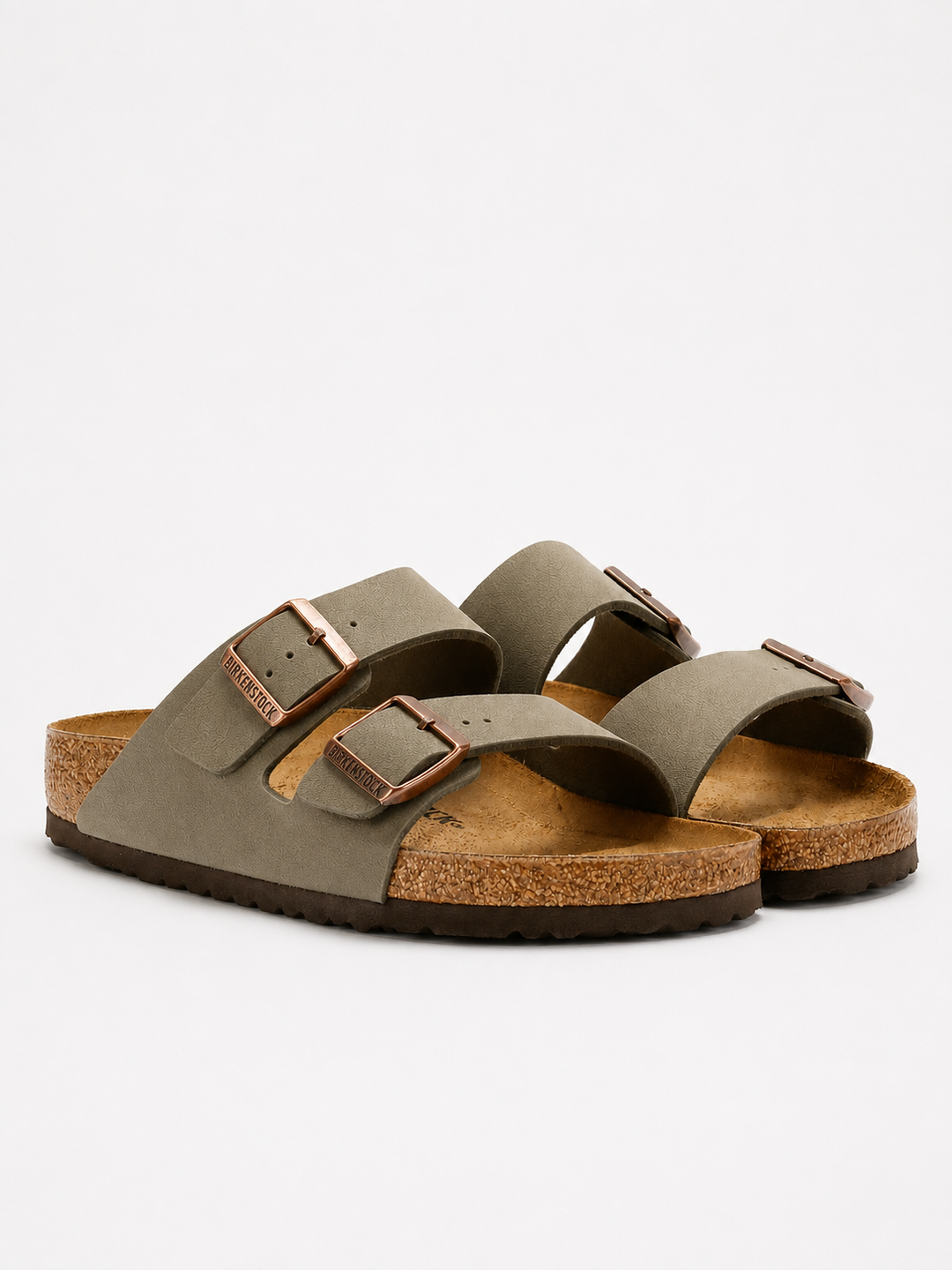 Birkenstock Arizona Birko Flor Nubuck Stone