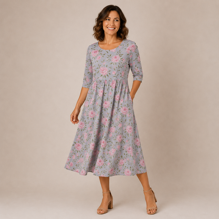 LILY | Midi Dress - Effortless Comfort