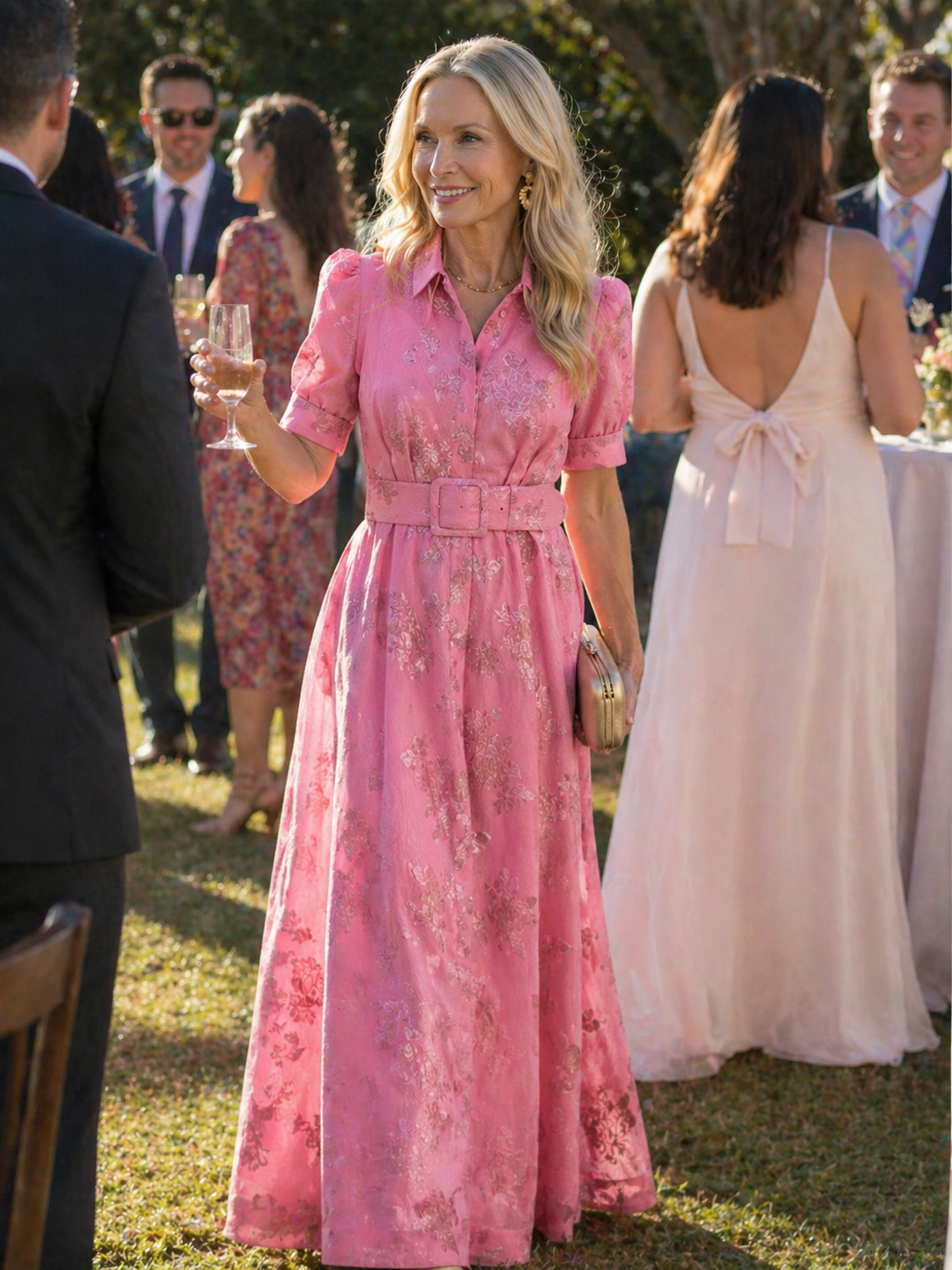 Grace & Annalee™ | Belted Floral Maxi Dress