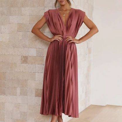 Grace & Annalee™ | Timeless Pleated Midi Dress