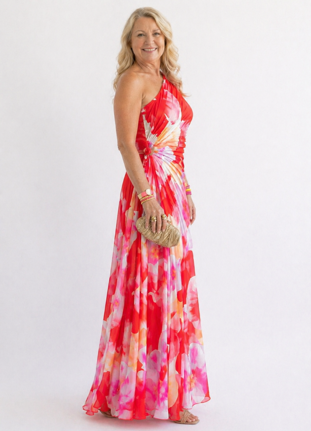 Grace & Annalee™ | Vibrant Tropical Evening Dress