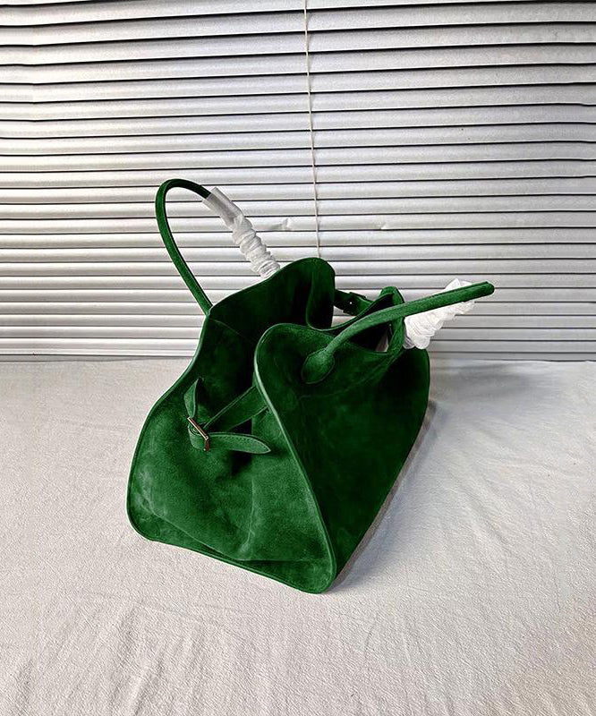Fashion Yellow Large Capacity Suede Tote Handbag
