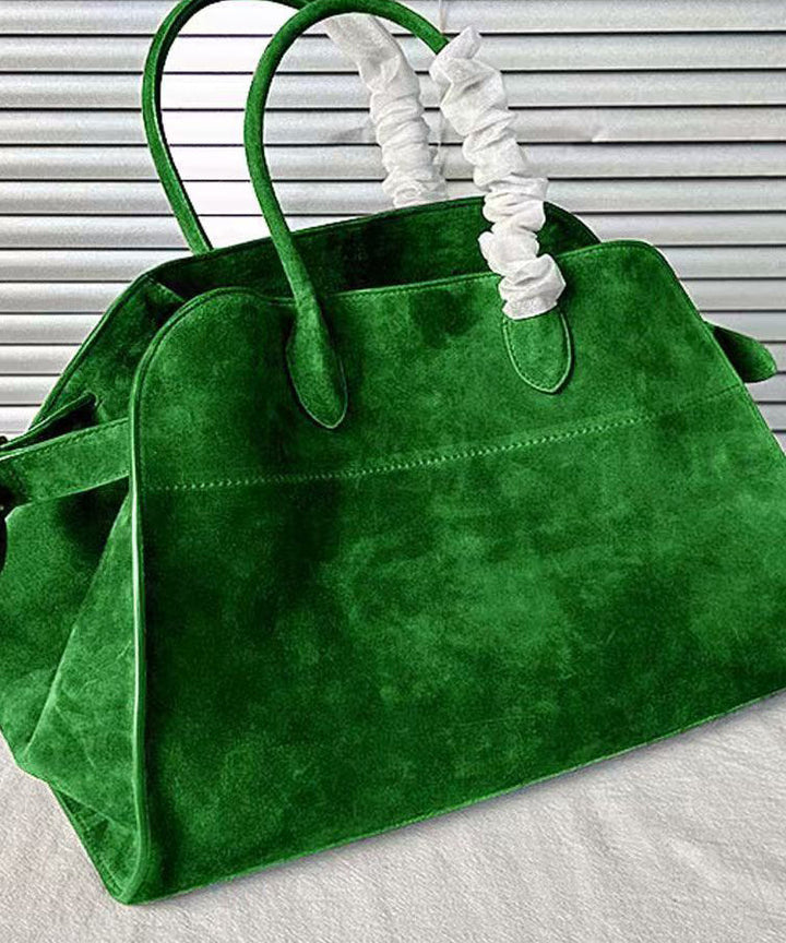 Fashion dark blue Large Capacity Suede Tote Handbag