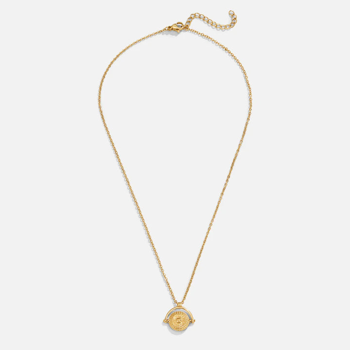 Golden Sun Coin Necklace