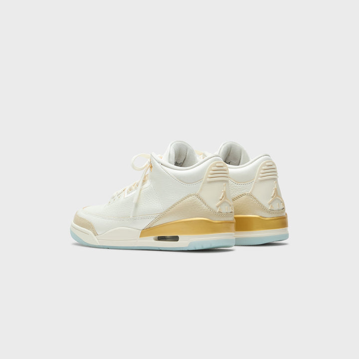 Jordan WMNS Air Jordan 3 Retro - Champion Sail / Team Gold / Pale Ivory / Metallic Gold / Ice