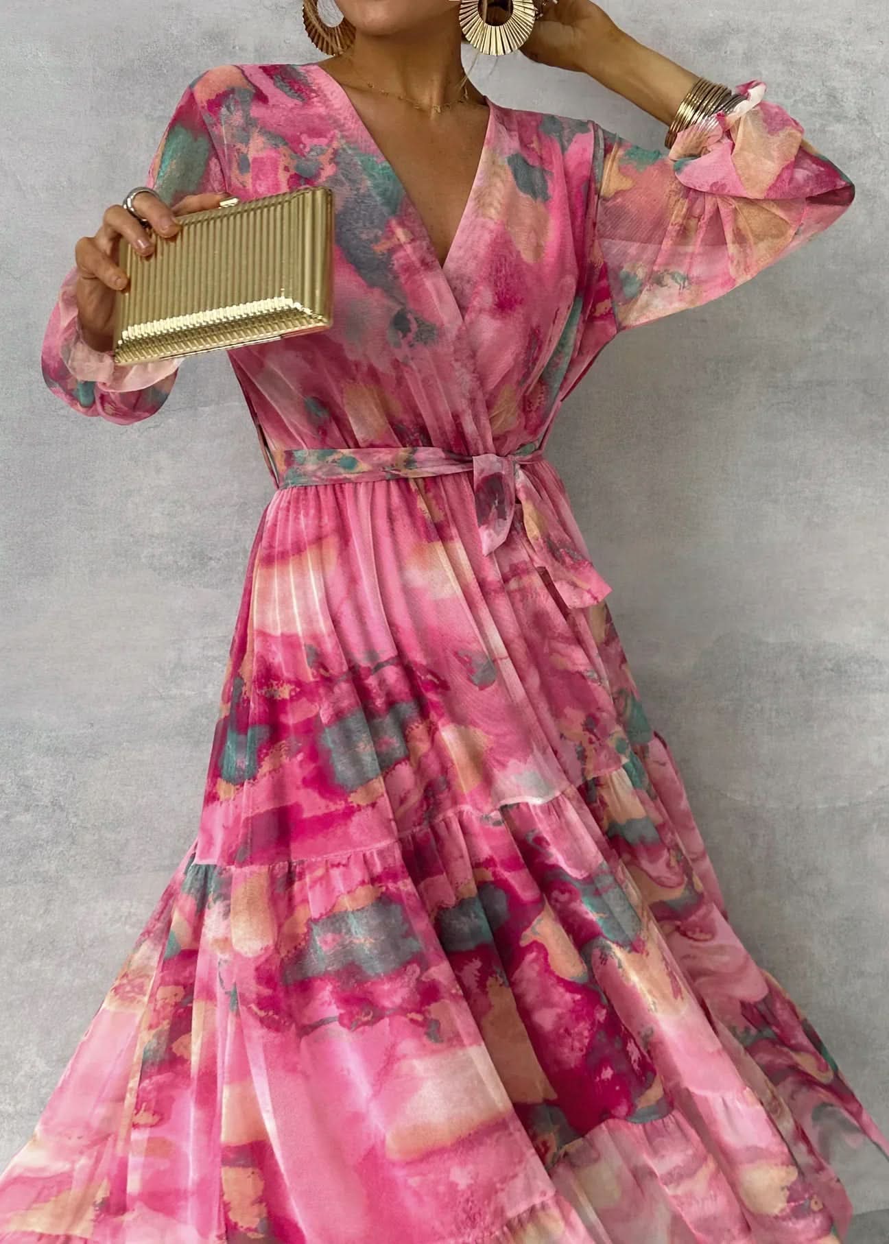 Grace & Annalee™ | Wrap Dress with Floral Print