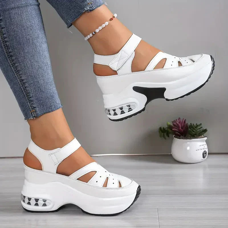 ADELINA | Cut-Out Platform Sandals