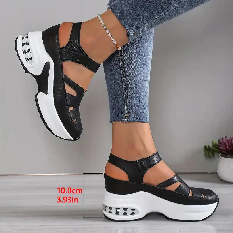 ADELINA | Cut-Out Platform Sandals