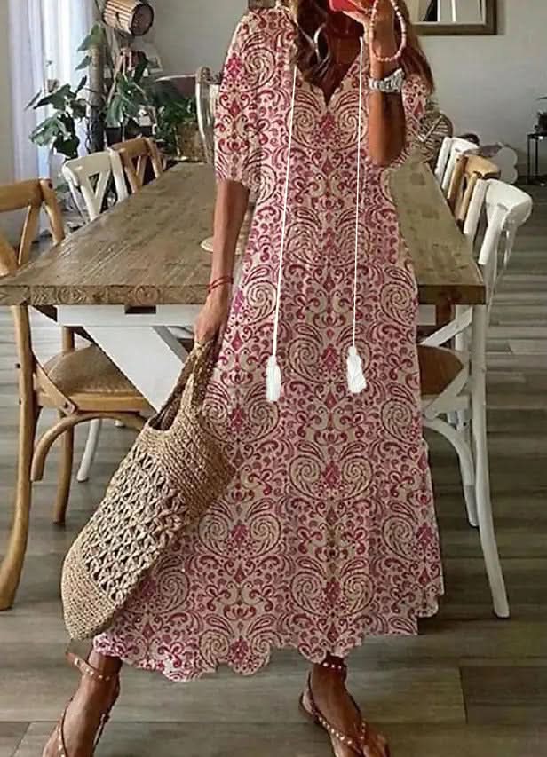 Sofia | Boho Vintage Summer Maxi Dress