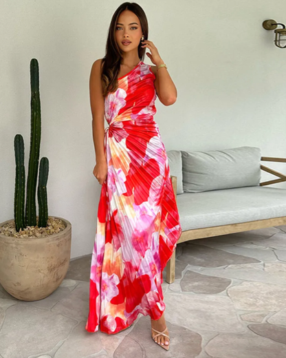 Grace & Annalee™ | Vibrant Tropical Evening Dress