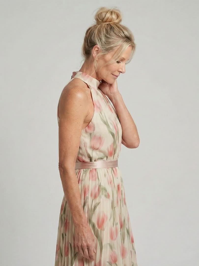 Grace & Annalee™ | Halter Neck Floral Midi Dress