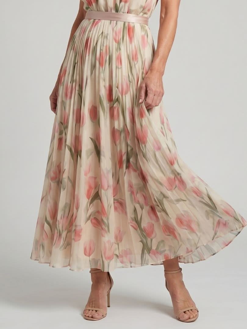 Grace & Annalee™ | Halter Neck Floral Midi Dress