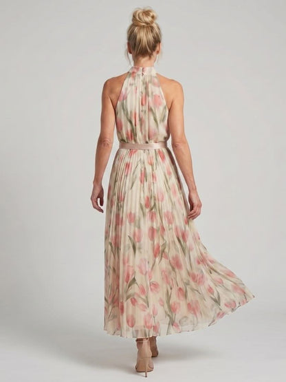 Grace & Annalee™ | Halter Neck Floral Midi Dress