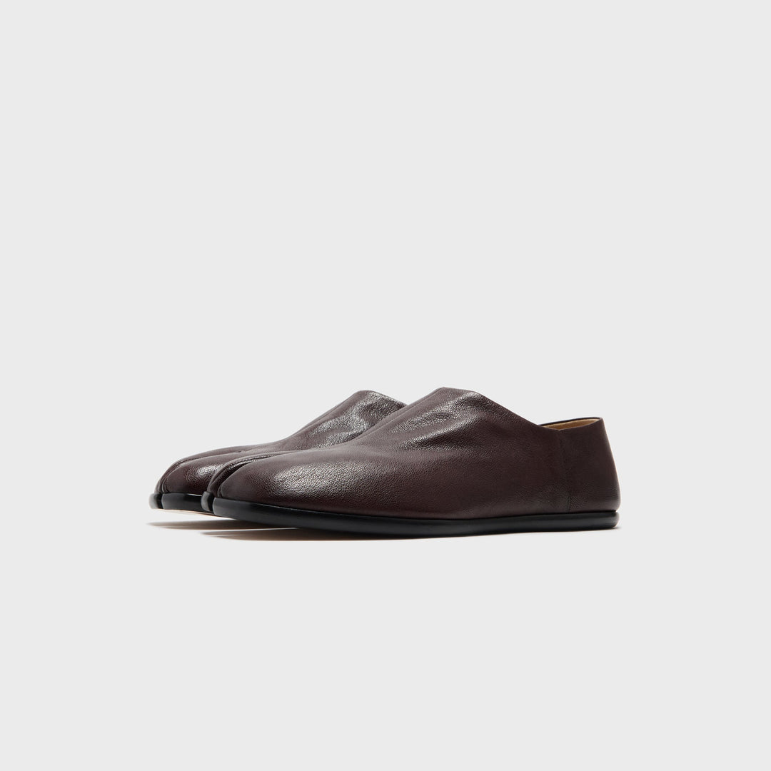 Maison Margiela Tabi Babouche - Camel Leather Moka