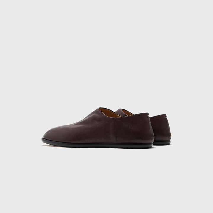 Maison Margiela Tabi Babouche - Camel Leather Moka