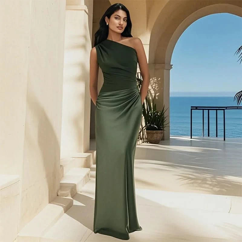 Stella & Grace™ | Maxi Dress with a Guilt in Satin