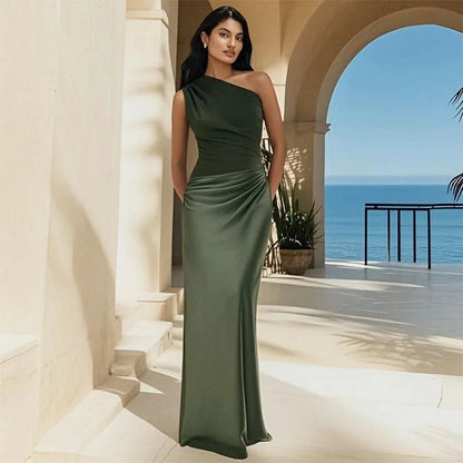 Grace & Annalee™ | Maxi Dress with a Guilt in Satin