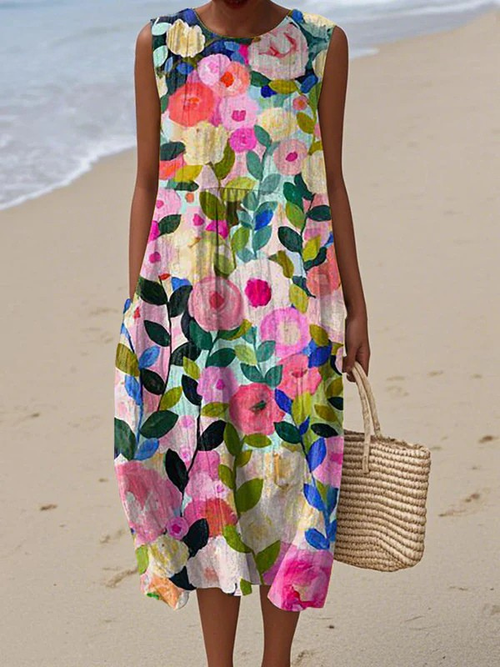 Ava™ Floral Midi Dress