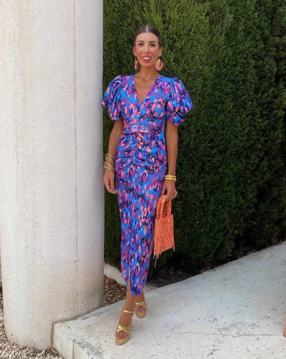 Stella & Grace™|Dress with Puff Sleeves