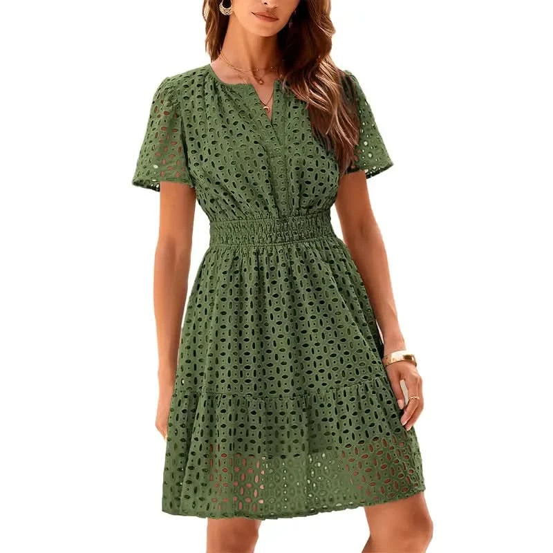 Sophia | Elegant Short Sleeve Dress