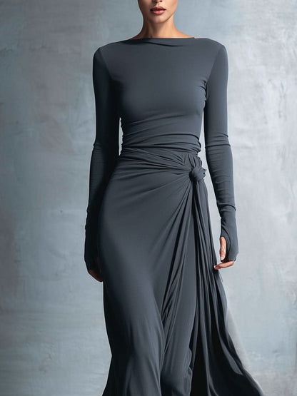 Mildred · Maxi dress with side knot
