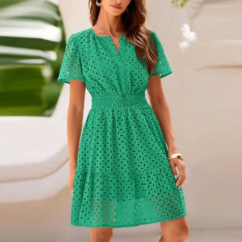 Sophia | Elegant Short Sleeve Dress