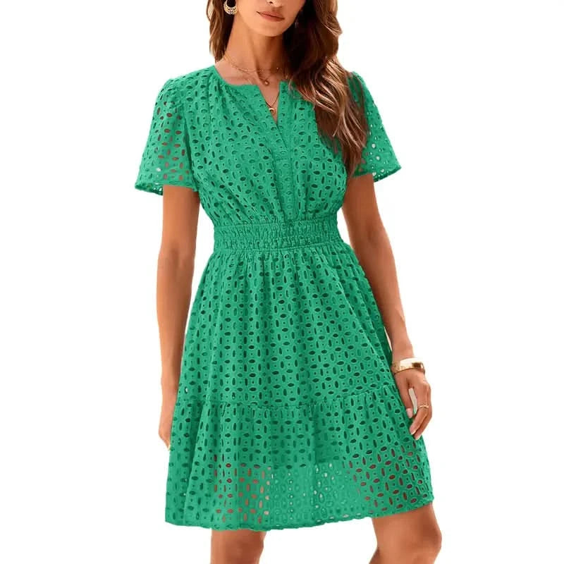 Sophia | Elegant Short Sleeve Dress