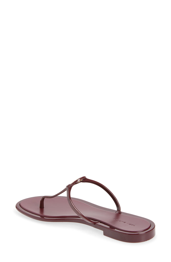 Mini Miller Jelly Thong Sandal - Dark Raspberry / Gold