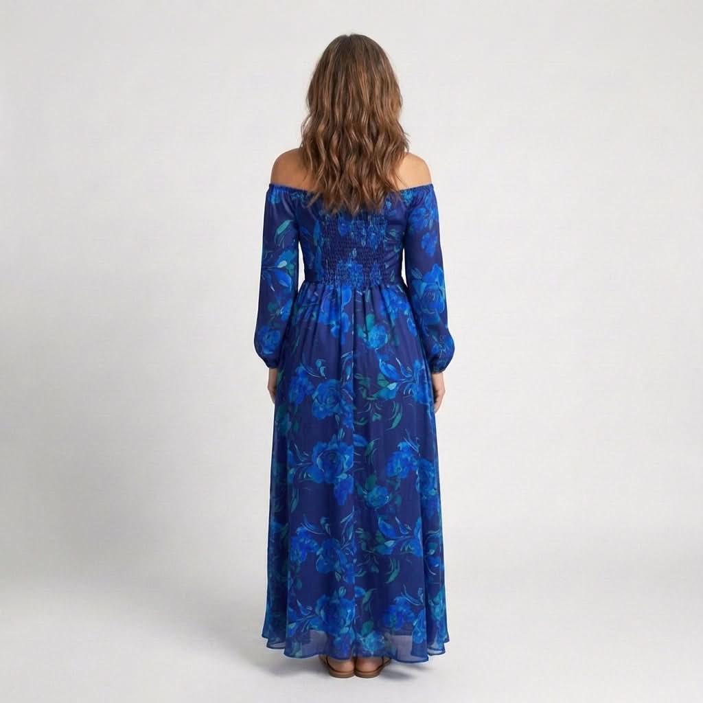 Grace & Annalee™ | Off Shoulder Floral Maxi Dress