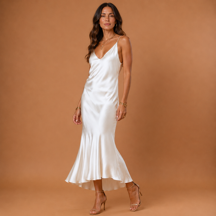 SOLENE | Slip Dress &amp; Knit Set
