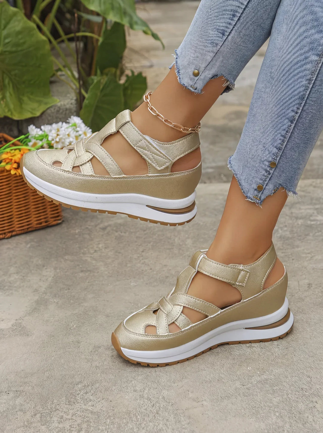 DAHLIA | Comfortable Wedge Sandals for Women