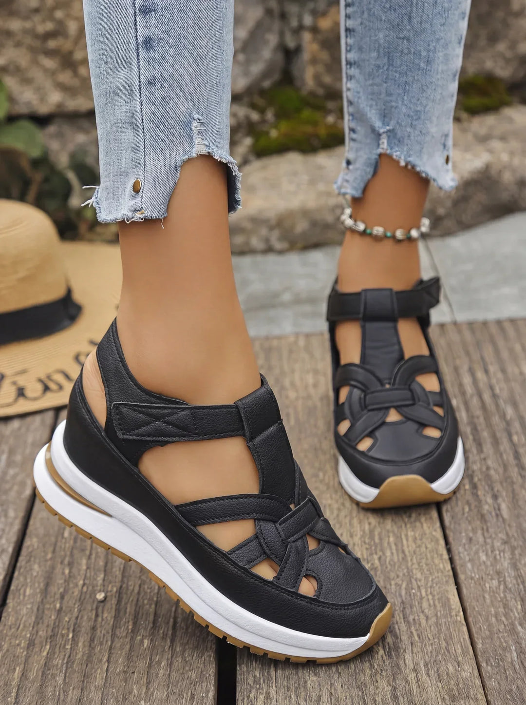 DAHLIA | Comfortable Wedge Sandals for Women