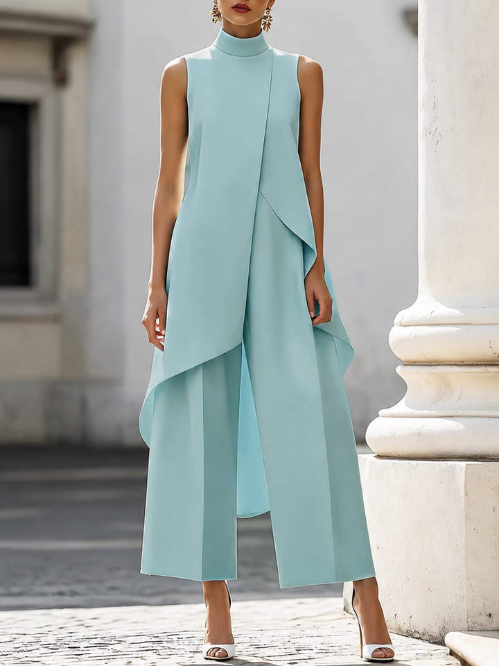 Valora - Elegant Wide-leg Two-piece Suit