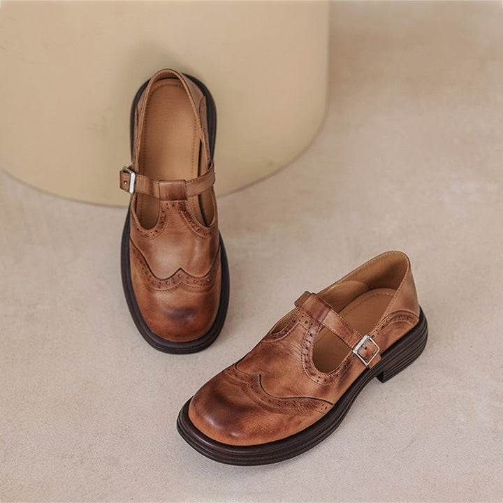 Risla™ | Leather Mary Janes