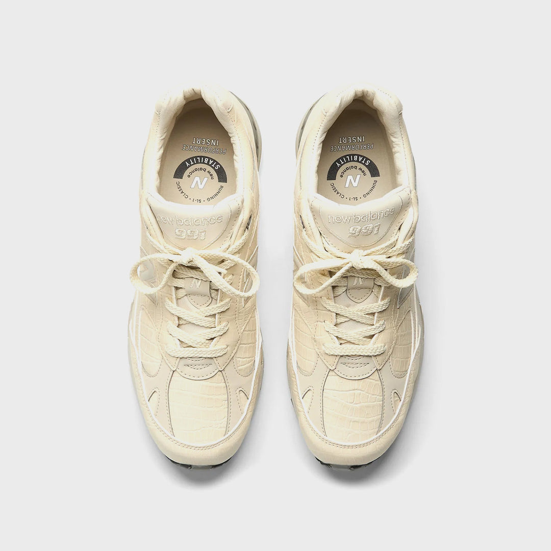 New Balance WMNS Made in UK 991v1 - Oyster Gray / Pistachio Shell / French Oak