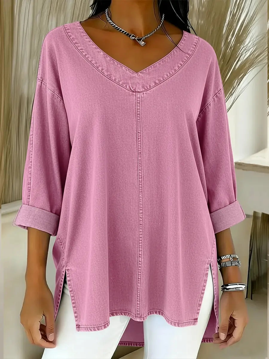 Salia™ | Stylish Denim Top