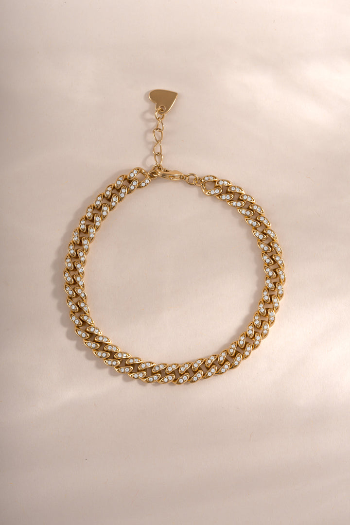 Pavé Chain Link Bracelet