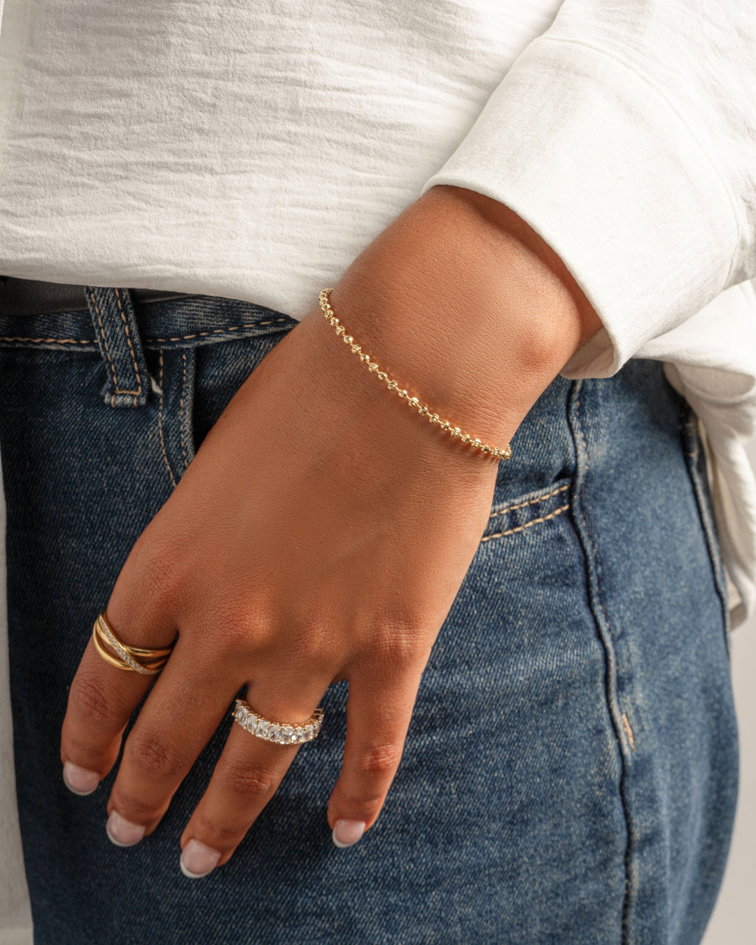 Diamond Cut Chain Bracelet