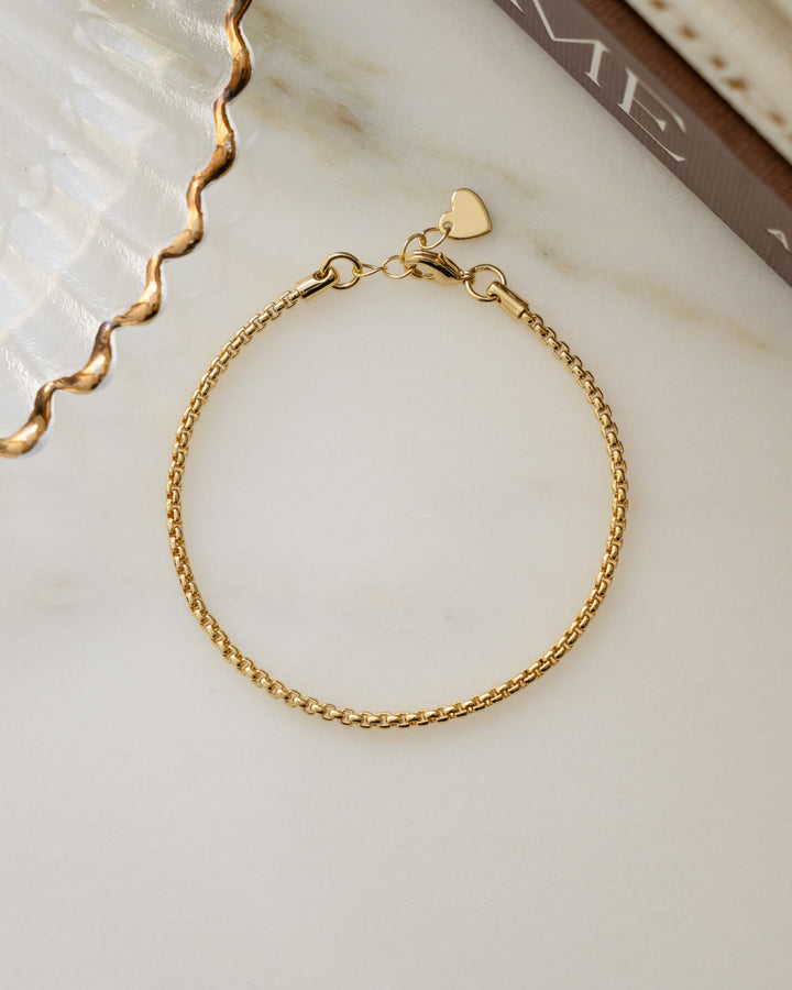 Rounded Box Chain Bracelet