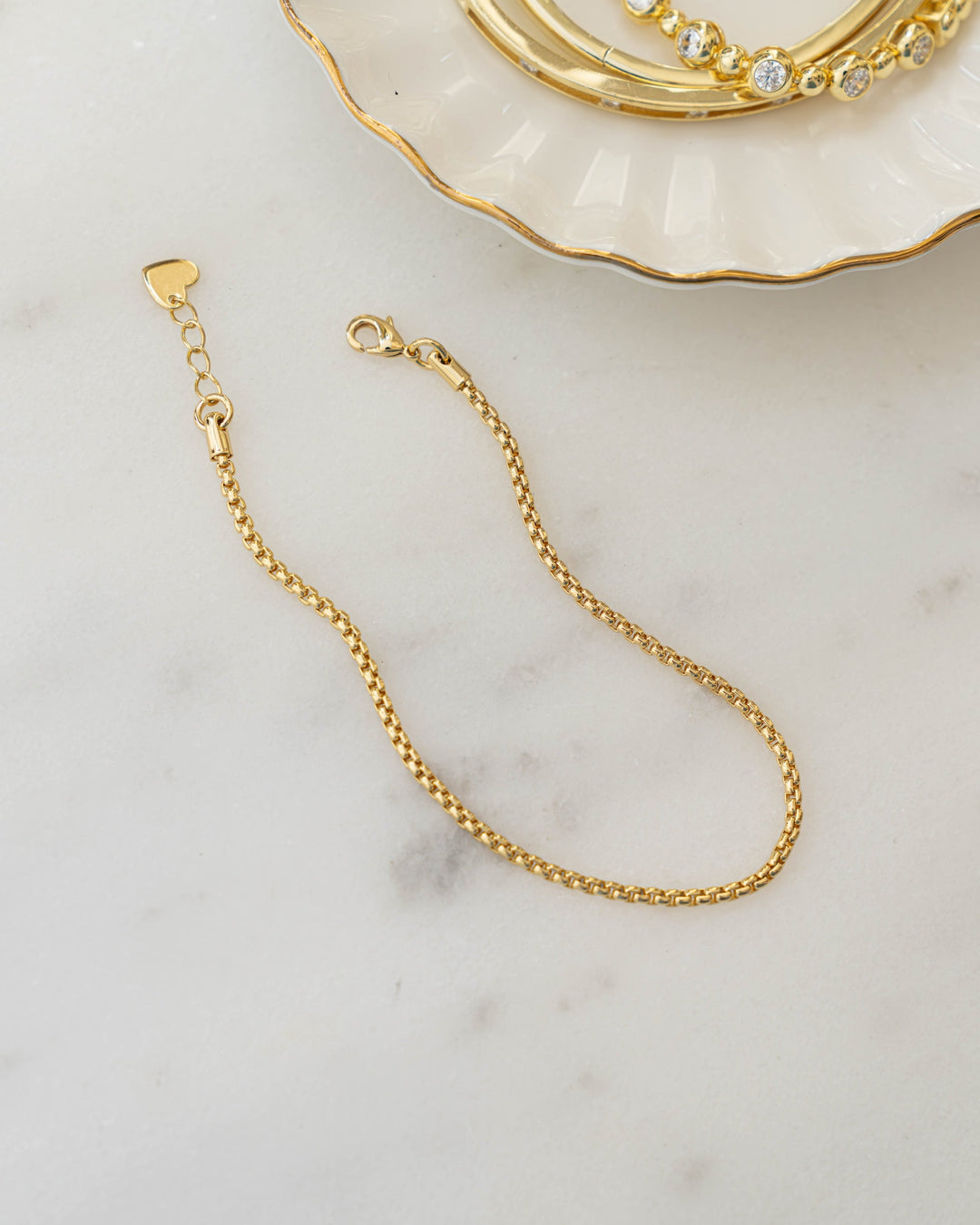 Rounded Box Chain Bracelet