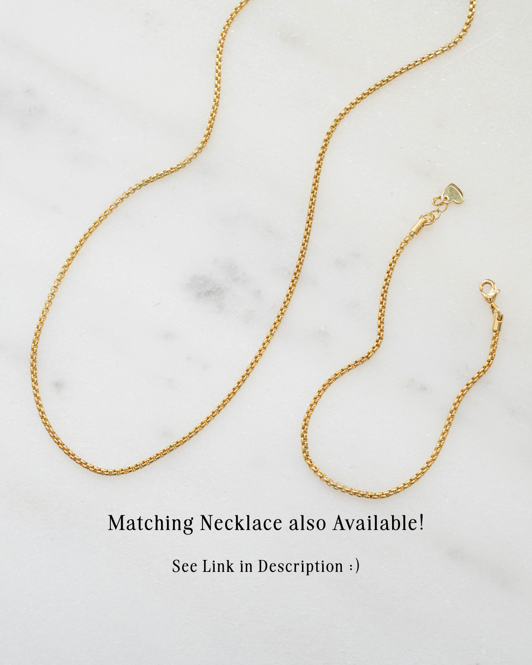 Rounded Box Chain Bracelet