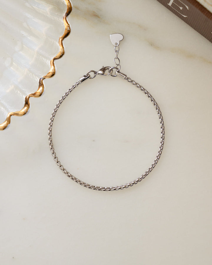 Rounded Box Chain Bracelet