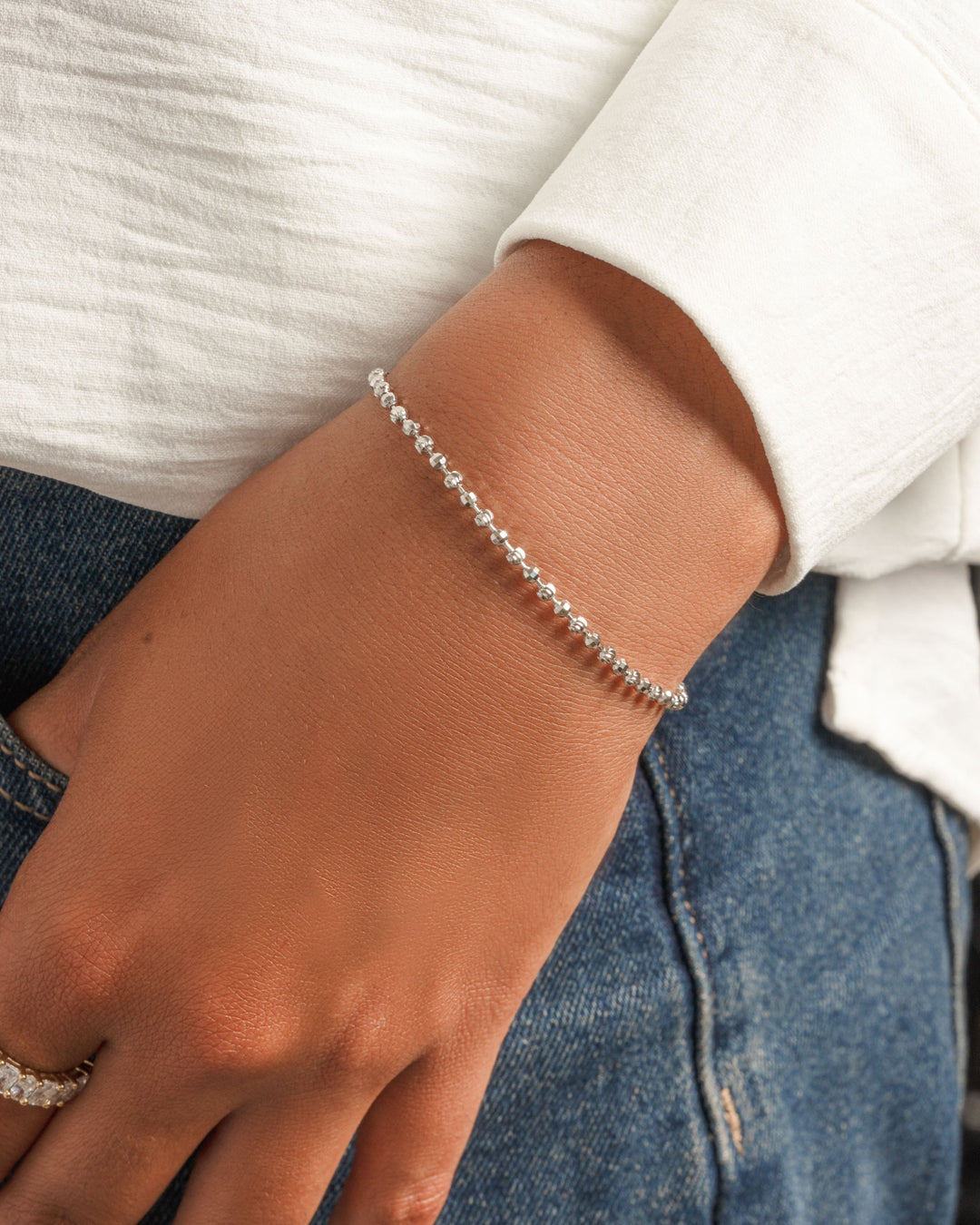 Diamond Cut Chain Bracelet
