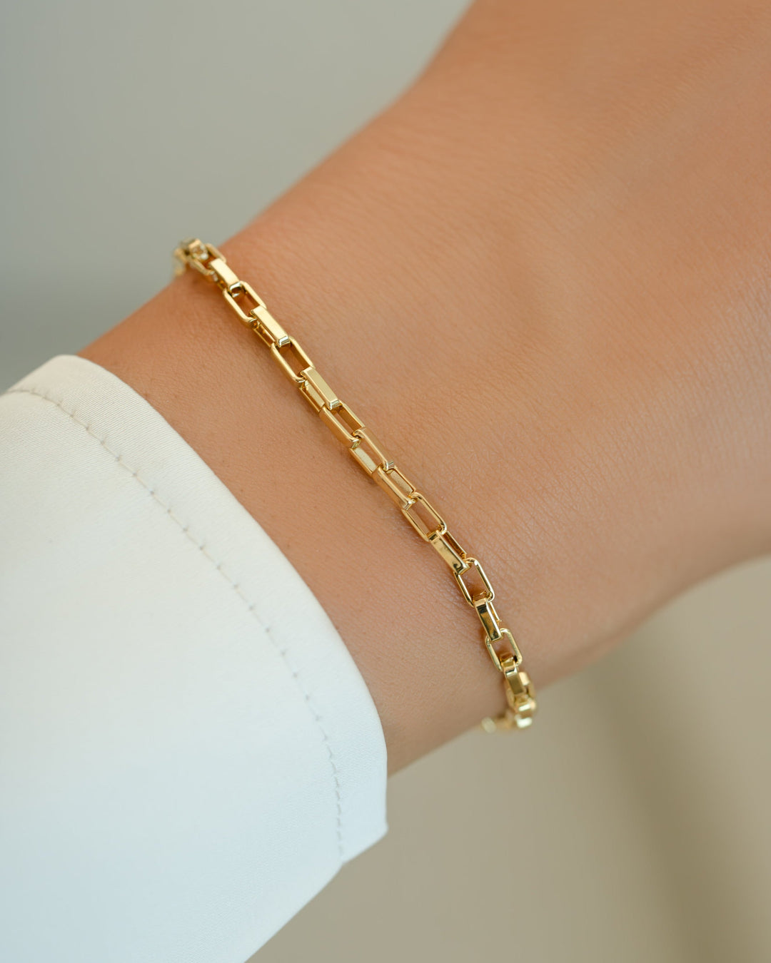 Tiny Link Paperclip Bracelet