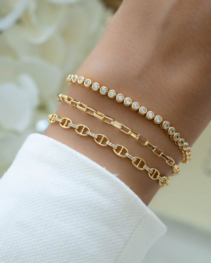 Tiny Link Paperclip Bracelet
