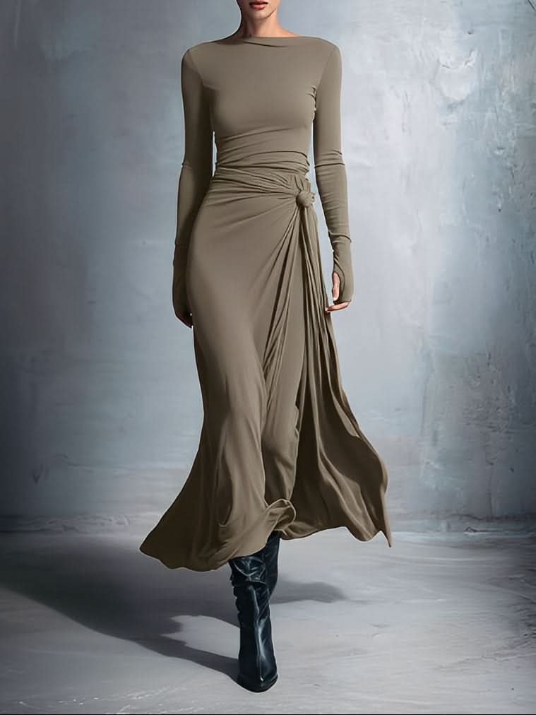 Mildred · Maxi dress with side knot