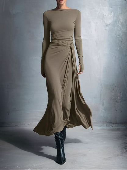 Mildred · Maxi dress with side knot