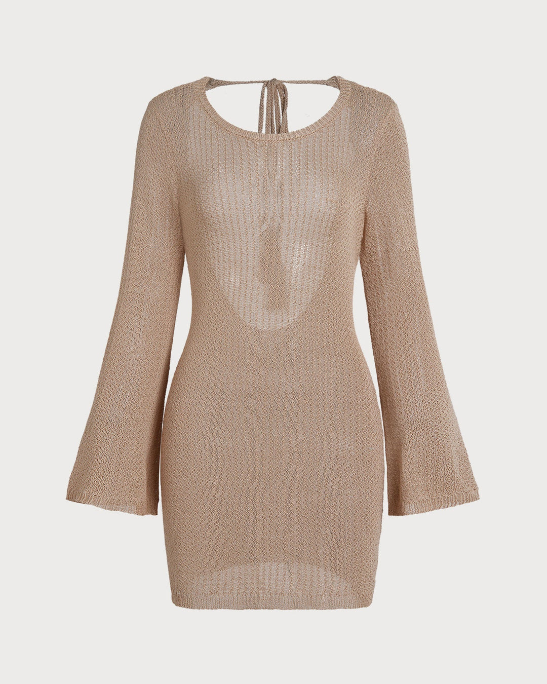 Khaki Bell Sleeve Cover-up