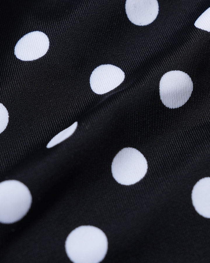 Black Polka Dot Reversible Bikini Set